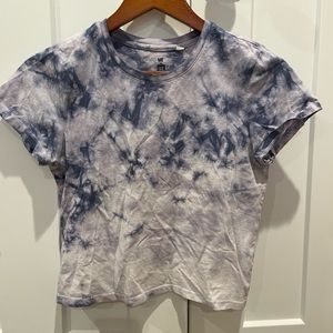 ME TO WE tie dye cropped tee